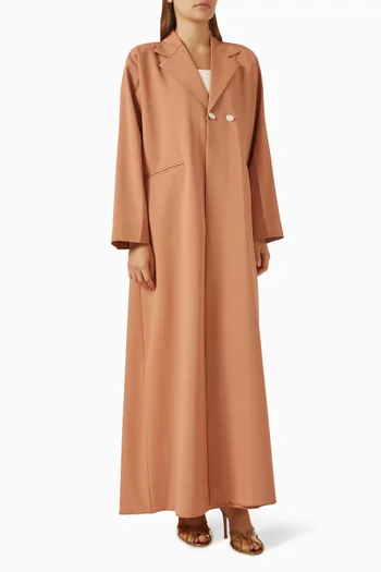 Pleated Abaya Coat