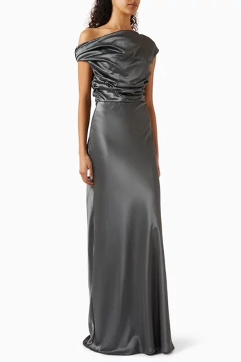 Davie Off-shoulder Gown