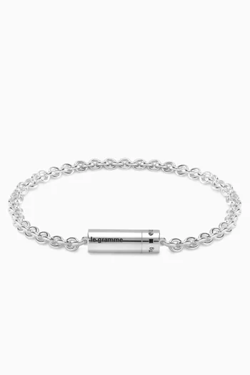 Cable Bracelet in Sterling Silver