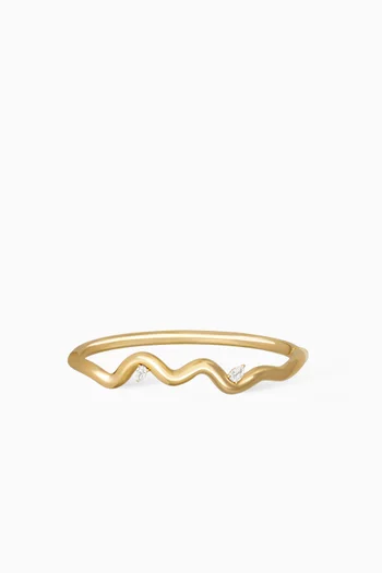 Flown Bangle in 18kt Gold