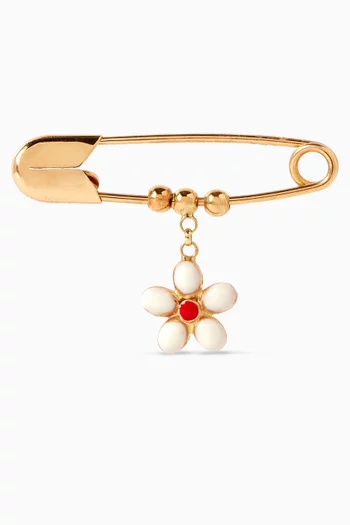 Flower Pin in 18kt Gold