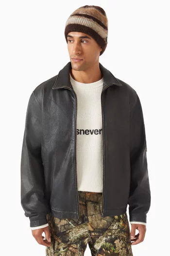 قبعة بيني مخططة موهير