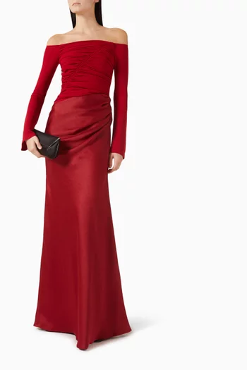 Phoenix Off-shoulder Gown