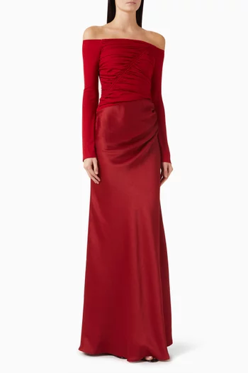 Phoenix Off-shoulder Gown