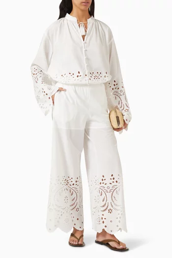 Broderie Anglaise Pants