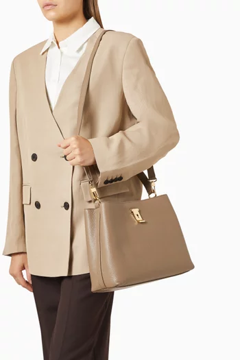 حقيبة يد ليف جلد بارز الملمس