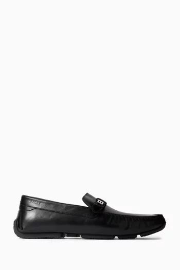 Pilot Driver Loafers in Smooth Leather