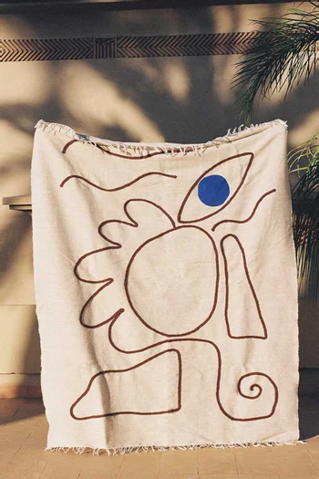 بطانية يوشي مزيج صوف وقطن