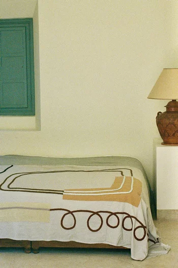 Meena Blanket in Wool & Cotton-blend