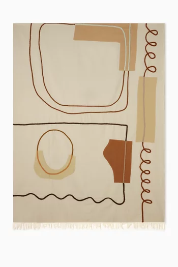 Meena Blanket in Wool & Cotton-blend