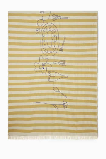 مفرش طاولة لو بيكنيك يلو قطن