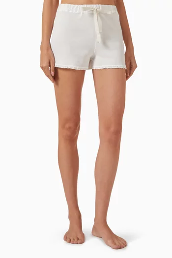Clarence Drawstring Shorts in Cotton Blend