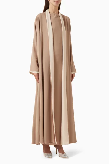 طقم عباية بلونين