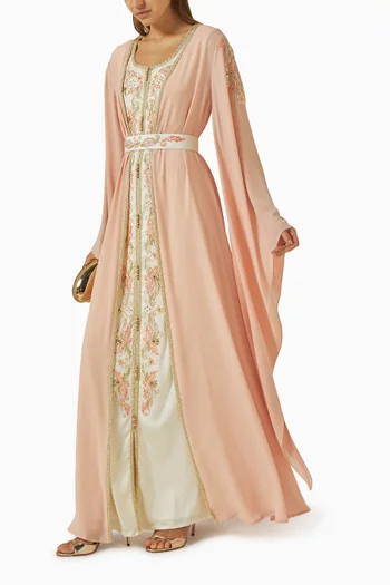 Embellished 2-piece Kaftan Set