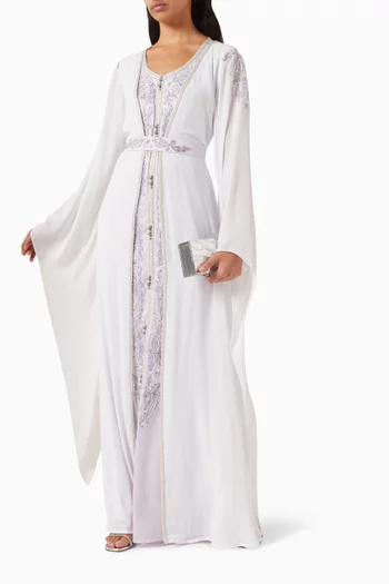 Embellished 2-piece Kaftan Set