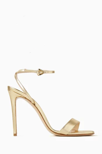 Margot 105 Sandals in Metallic Leather