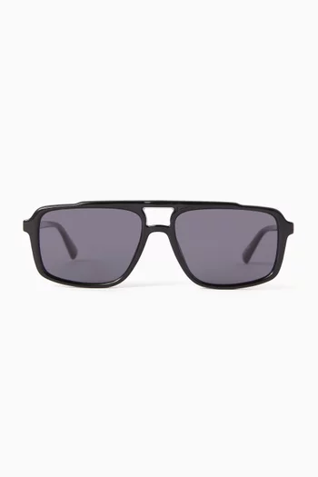 نظارة شمسية لو جار بحجم كبير بوليمر