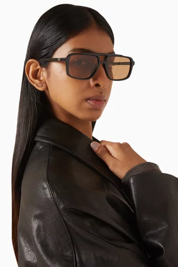 نظارة شمسية لو جار بحجم كبير بوليمر