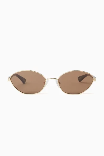 Le Bebe Cat-eye Sunglasses in Metal