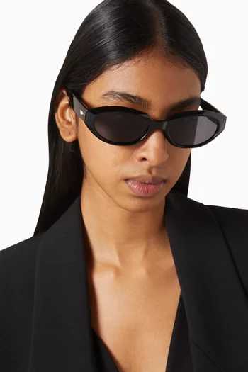 Le Bijou Oval Sunglasses in Polymer