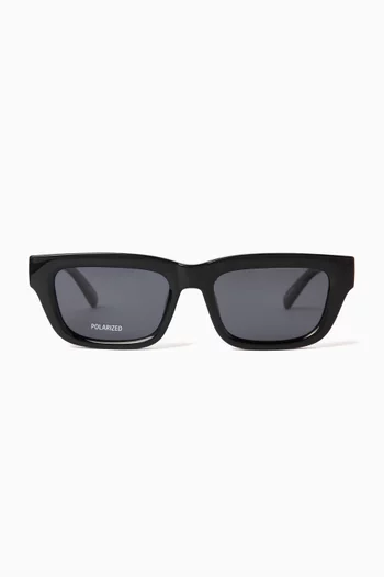 Le Castle Rectangle Sunglasses in Polymer