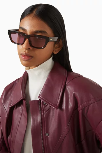 Le Castle Rectangle Sunglasses in Polymer