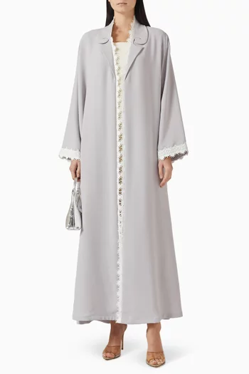 Zainah Circle Abaya in Polycrepe
