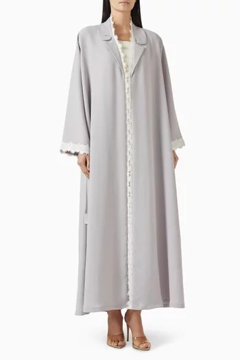 Zainah Circle Abaya in Polycrepe