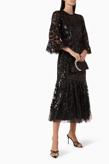 Snowdrop Embellished Gown in Tulle