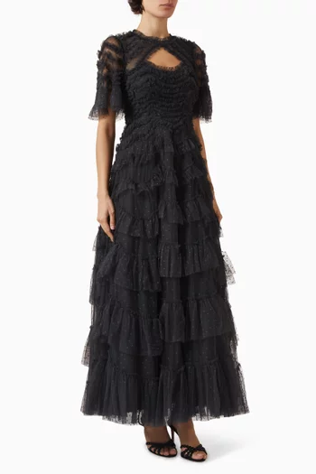 Aviana Ruffle Gown