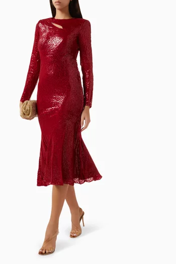 فستان فيل كوبيه حرير ولوركس