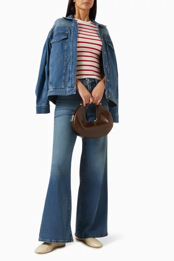 تي شيرت بقصة ضيقة قطن مطاطي للغاية