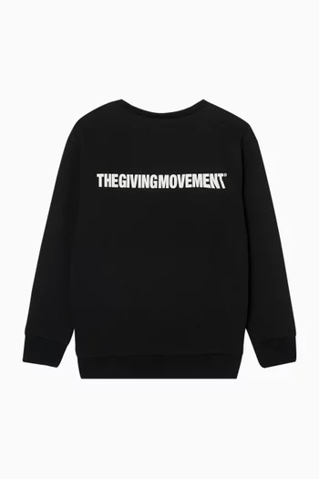 Oversized Sweatshirt in Cotton-blend