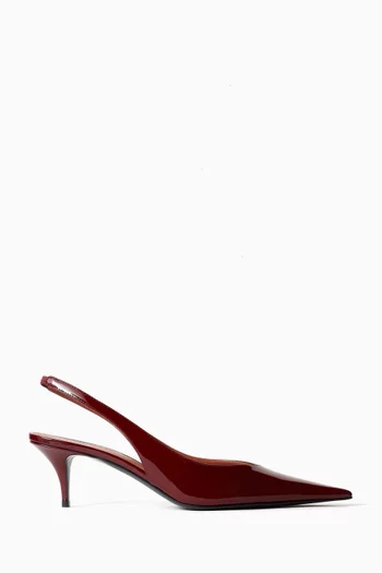 Anok Slingback Pumps in Patent Leather