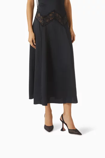 Holli 90 Polka-dot Pumps in Lace