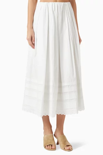 Ruth Midi Skirt in Cotton