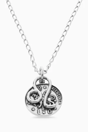 Leo Horoscope Necklace in Brass