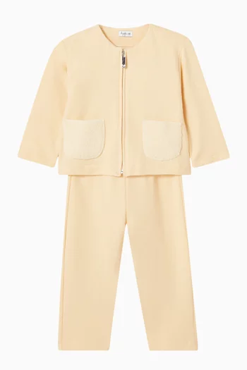 طقم سويت شيرت بجيب وبنطال