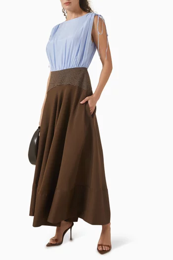 فستان نوري بكشكش