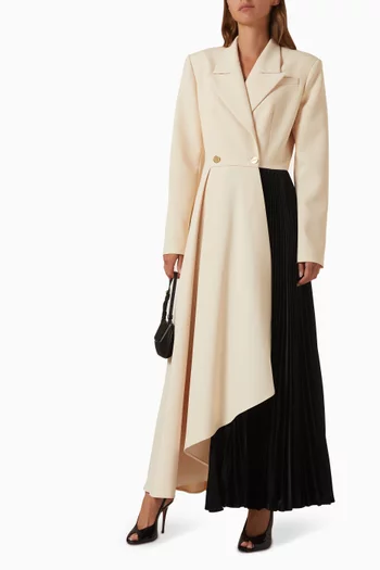 Two-colour Suit Dress in Viscose