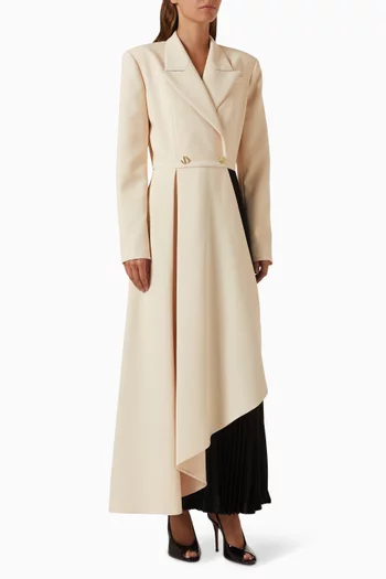 Two-colour Suit Dress in Viscose