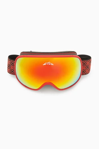 Monogram-strap Ski Goggles in Acetate