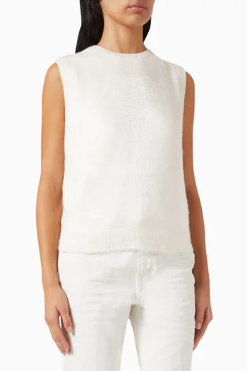 بلوزة بأشرطة نسيج مضلع