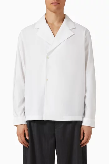 Double-breasted Shirt in Cotton-blend