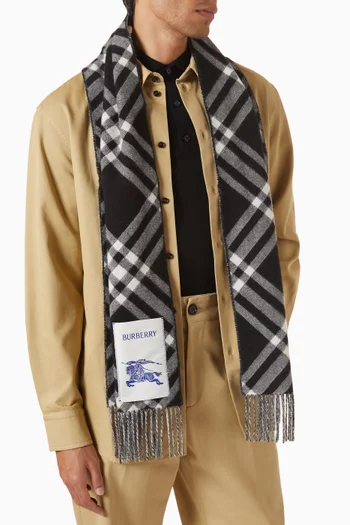 وشاح بنقشة مربعات كشمير