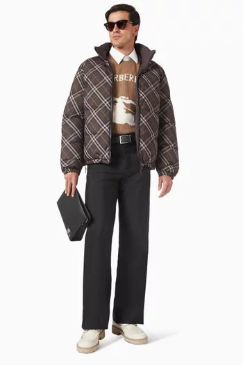 سترة بشعار الفروسية صوف وكشمير