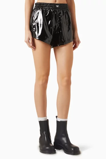 شورت أوليمبيك جلد لامع