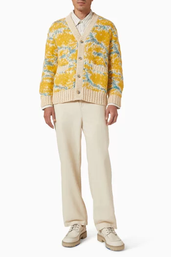 Turner Camo Cardigan in Cotton-blend