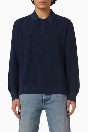 Slouchy Polo Shirt in Organic Cotton