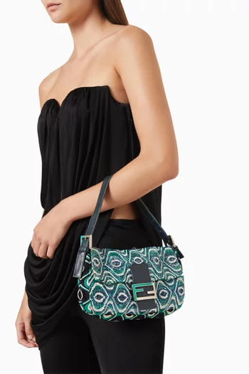 2000s Beaded Baguette Bag